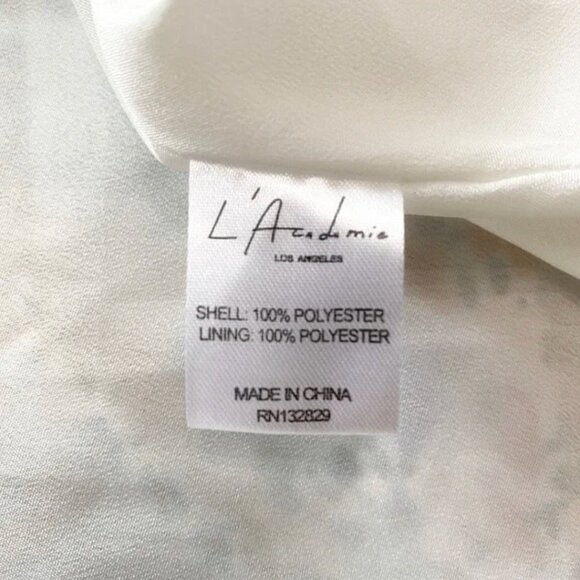 L'ACADEMIE WHITE BLUE ORANGE FLORAL BUTTON FRONT FLUTTER MAXI BOHEMIAN DRESS - S - Picture 7 of 7